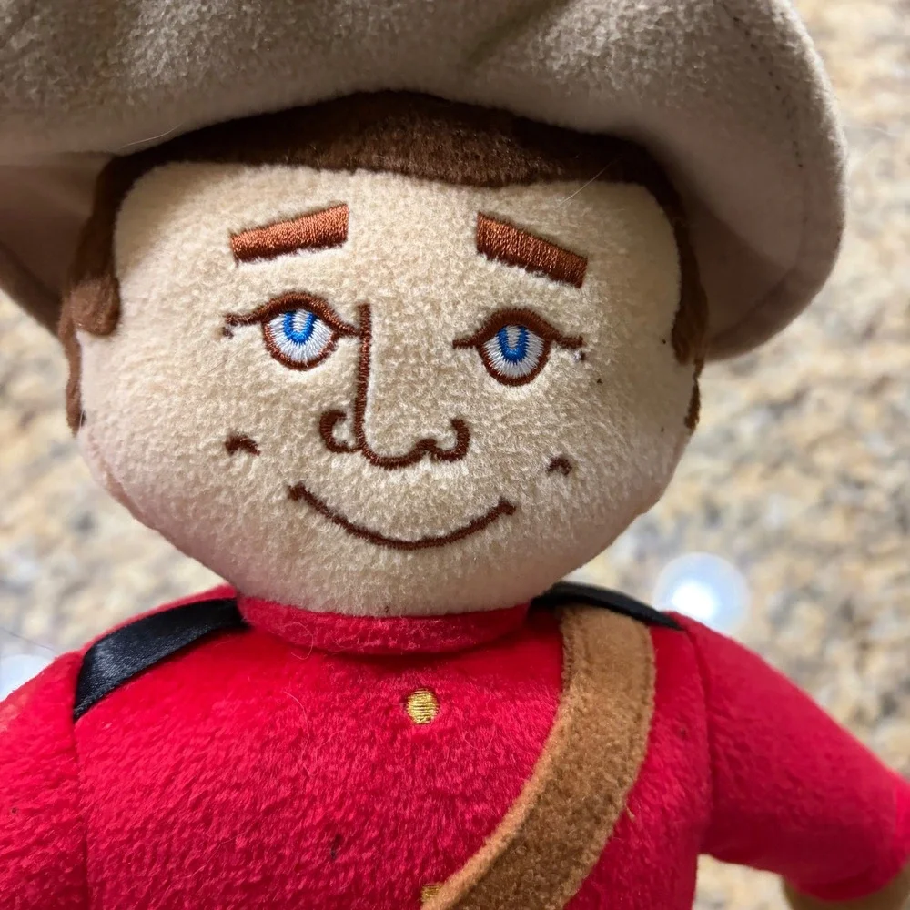 NEW Mascot RCMP Royal Canadian Mounted Police Plush Doll 10in Red Serge